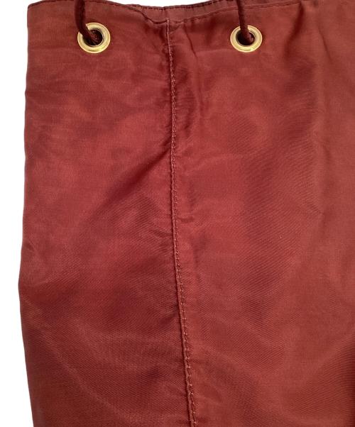 PRADA（プラダ）PRADA (プラダ) ワンショルダー巾着バッグ レッドの古着・服飾アイテム