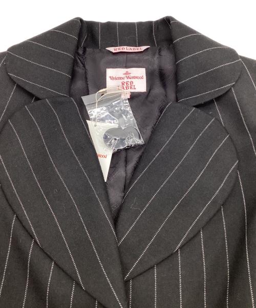 Vivienne Westwood RED LABEL（ヴィヴィアンウエストウッドレッドレーベル）Vivienne Westwood RED LABEL (ヴィヴィアンウエストウッドレッドレーベル) ストライプ ラブジャケット ブラック サイズ:02の古着・服飾アイテム