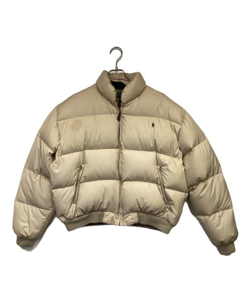 Polo by RalphLauren（ポロ バイ ラルフローレン）Polo by RalphLauren (ポロ バイ ラルフローレン) ダウンジャケット ベージュ サイズ:M（実寸値要確認）の古着・服飾アイテム