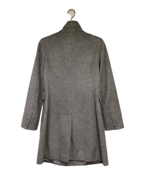 Max Mara Studio（マックスマーラ ストゥディオ）Max Mara Studio (マックスマーラ ストゥディオ) ウール スタンドカラーコート グレー サイズ:40の古着・服飾アイテム