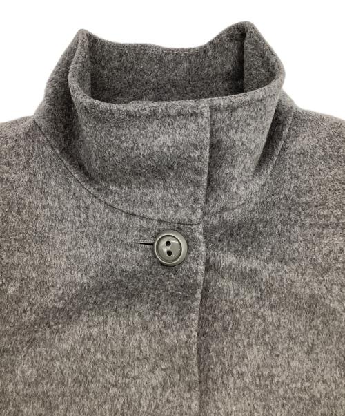 Max Mara Studio（マックスマーラ ストゥディオ）Max Mara Studio (マックスマーラ ストゥディオ) ウール スタンドカラーコート グレー サイズ:40の古着・服飾アイテム