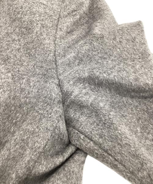 Max Mara Studio（マックスマーラ ストゥディオ）Max Mara Studio (マックスマーラ ストゥディオ) ウール スタンドカラーコート グレー サイズ:40の古着・服飾アイテム