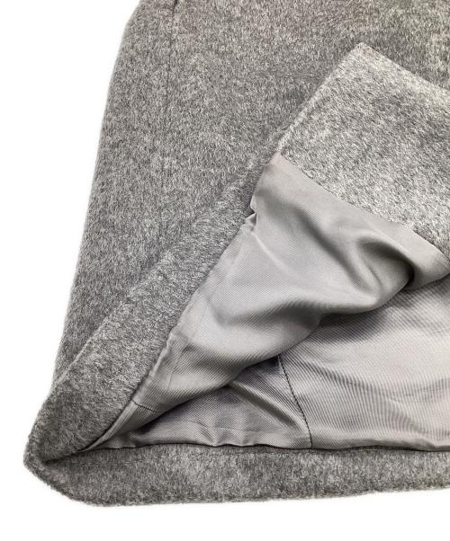 Max Mara Studio（マックスマーラ ストゥディオ）Max Mara Studio (マックスマーラ ストゥディオ) ウール スタンドカラーコート グレー サイズ:40の古着・服飾アイテム