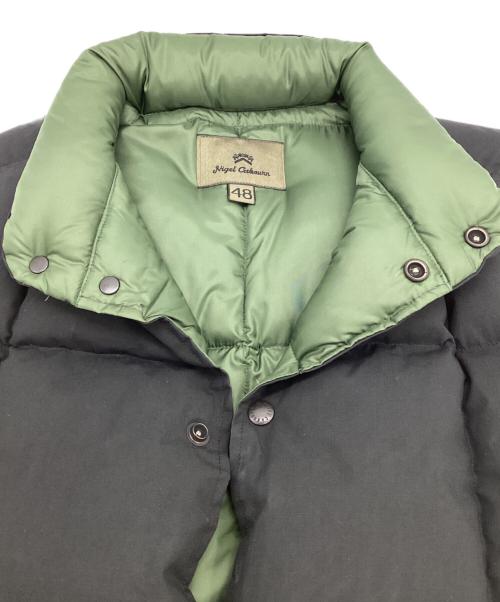 NIGEL CABOURN（ナイジェルケーボン）NIGEL CABOURN (ナイジェルケーボン) ダウンベスト ブラック サイズ:48の古着・服飾アイテム