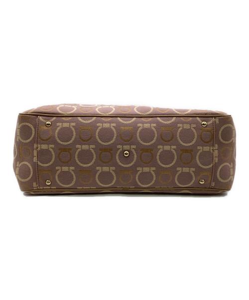 Salvatore Ferragamo（サルヴァトーレ フェラガモ）Salvatore Ferragamo (サルヴァトーレ フェラガモ) トートバッグ ベージュ×パープルの古着・服飾アイテム