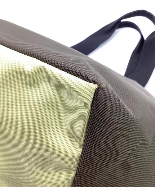 Herve Chapelier（エルベシャプリエ）Herve Chapelier (エルベシャプリエ) ナイロン舟型ショルダーML ブラウン×グリーンの古着・服飾アイテム
