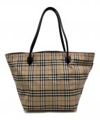 Burberry's of london blue labelバーバリーロンドンブルーレーベル）の古着「トートバッグ」｜ベージュ