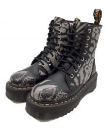 Dr.Martens（ドクターマーチン）の古着「JADON ANIMAL CLASH BACKHAND（ジェイドン アニマル クラッシュ バックハンド）)8ホールブーツ」｜ブラック