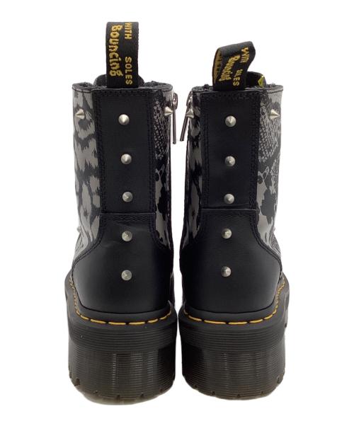 Dr.Martens（ドクターマーチン）Dr.Martens (ドクターマーチン) JADON ANIMAL CLASH BACKHAND（ジェイドン アニマル クラッシュ バックハンド）)8ホールブーツ ブラック サイズ:UK4の古着・服飾アイテム