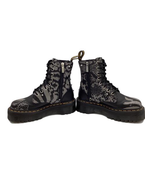 Dr.Martens（ドクターマーチン）Dr.Martens (ドクターマーチン) JADON ANIMAL CLASH BACKHAND（ジェイドン アニマル クラッシュ バックハンド）)8ホールブーツ ブラック サイズ:UK4の古着・服飾アイテム