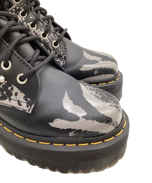 Dr.Martens（ドクターマーチン）Dr.Martens (ドクターマーチン) JADON ANIMAL CLASH BACKHAND（ジェイドン アニマル クラッシュ バックハンド）)8ホールブーツ ブラック サイズ:UK4の古着・服飾アイテム