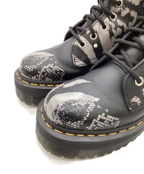 Dr.Martens（ドクターマーチン）Dr.Martens (ドクターマーチン) JADON ANIMAL CLASH BACKHAND（ジェイドン アニマル クラッシュ バックハンド）)8ホールブーツ ブラック サイズ:UK4の古着・服飾アイテム
