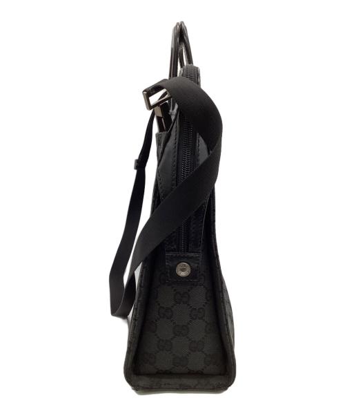 GUCCI（グッチ）GUCCI (グッチ) GGキャンバス 2WAYブリーフケース ブラックの古着・服飾アイテム