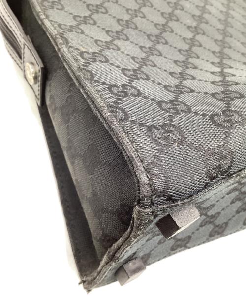 GUCCI（グッチ）GUCCI (グッチ) GGキャンバス 2WAYブリーフケース ブラックの古着・服飾アイテム
