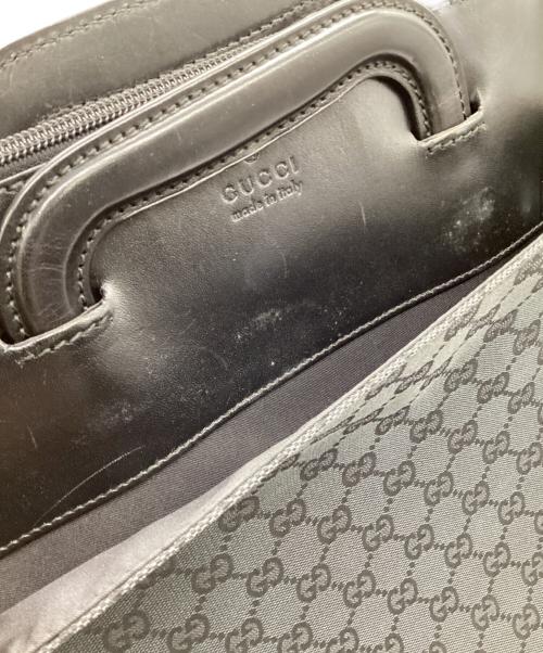 GUCCI（グッチ）GUCCI (グッチ) GGキャンバス 2WAYブリーフケース ブラックの古着・服飾アイテム