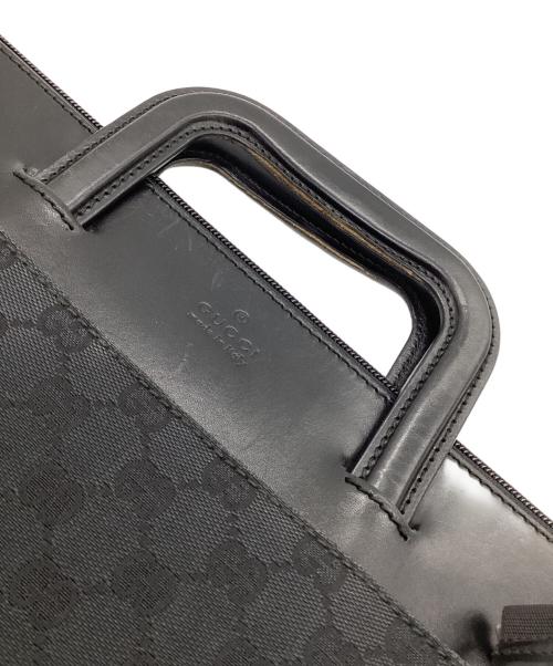 GUCCI（グッチ）GUCCI (グッチ) GGキャンバス 2WAYブリーフケース ブラックの古着・服飾アイテム