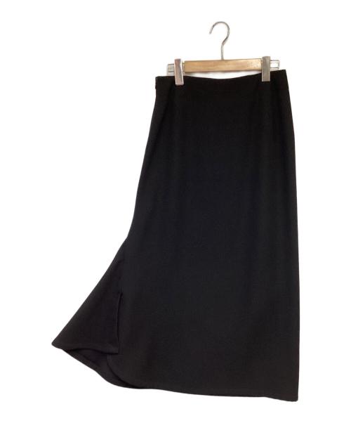 YOHJI YAMAMOTO（ヨウジヤマモト）YOHJI YAMAMOTO (ヨウジヤマモト) ウールサイドフレアスカート ブラック サイズ:1の古着・服飾アイテム