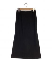 Yohji Yamamoto + NOIR（ヨウジヤマモト プリュス ノアール）の古着「ウールスカート」｜ブラック