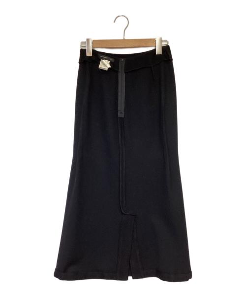 Yohji Yamamoto + NOIR（ヨウジヤマモト プリュス ノアール）Yohji Yamamoto + NOIR (ヨウジヤマモト プリュス ノアール) ウールスカート ブラック サイズ:2の古着・服飾アイテム