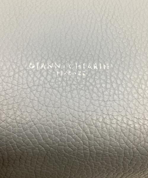 GIANNI CHIARINI（ジャンニ キアリーニ）GIANNI CHIARINI (ジャンニ キアリーニ) ALIFA M HAND BAG（アリファ ミディアム）2WAYバッグ ブルーの古着・服飾アイテム