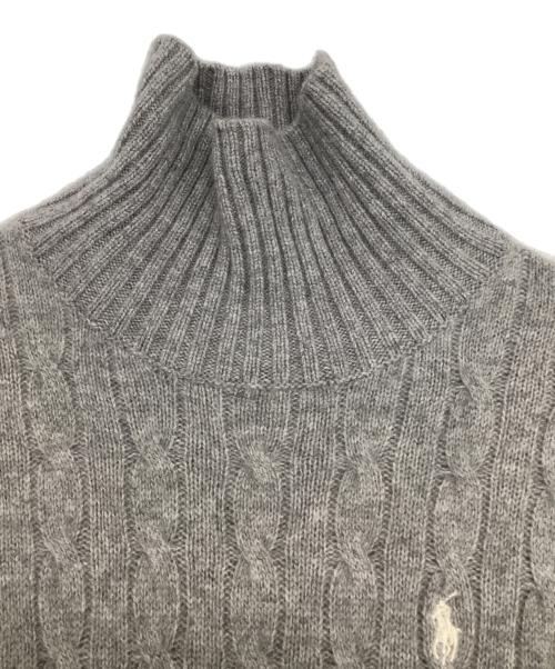 POLO RALPH LAUREN（ポロ・ラルフローレン）POLO RALPH LAUREN (ポロ・ラルフローレン) ウールニットワンピース グレー サイズ:S（実寸値要確認）の古着・服飾アイテム