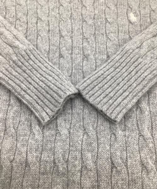 POLO RALPH LAUREN（ポロ・ラルフローレン）POLO RALPH LAUREN (ポロ・ラルフローレン) ウールニットワンピース グレー サイズ:S（実寸値要確認）の古着・服飾アイテム
