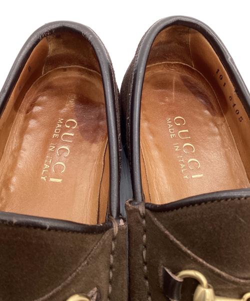 GUCCI（グッチ）GUCCI (グッチ) ホースビットローファー ブラウン サイズ:5の古着・服飾アイテム