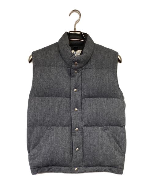 Crescent Down Works（クレセントダウンワークス）Crescent Down Works (クレセントダウンワークス) ウールダウンベスト グレー サイズ:XS（実寸値要確認）の古着・服飾アイテム