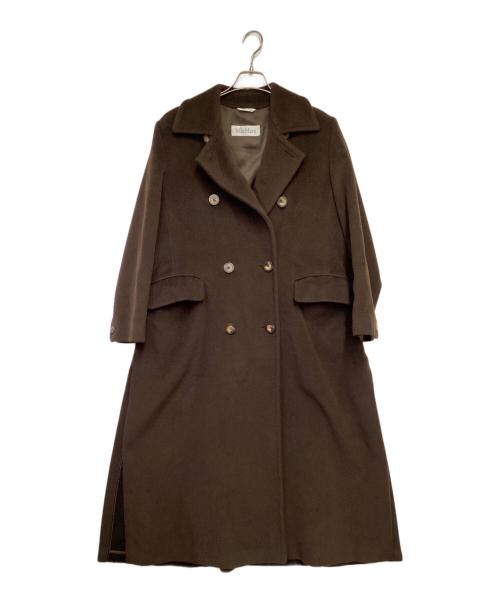 MaxMara（マックスマーラ）MaxMara (マックスマーラ) GITANO ダブルフェイスコート ブラウン サイズ:40の古着・服飾アイテム