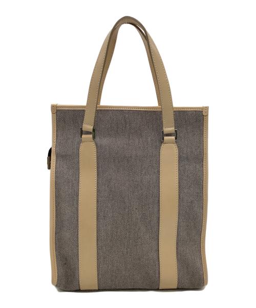 BURBERRY BLUE LABEL（バーバリー ブルー レーベル）BURBERRY BLUE LABEL (バーバリー ブルー レーベル) トートバッグ グレー×ベージュの古着・服飾アイテム
