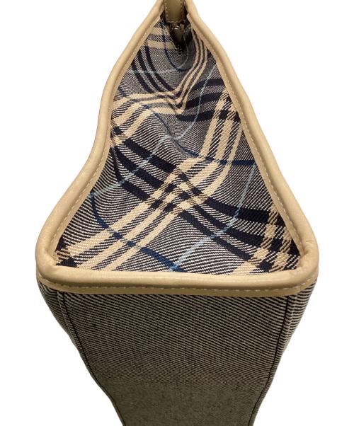 BURBERRY BLUE LABEL（バーバリー ブルー レーベル）BURBERRY BLUE LABEL (バーバリー ブルー レーベル) トートバッグ グレー×ベージュの古着・服飾アイテム
