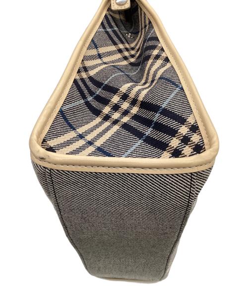 BURBERRY BLUE LABEL（バーバリー ブルー レーベル）BURBERRY BLUE LABEL (バーバリー ブルー レーベル) トートバッグ グレー×ベージュの古着・服飾アイテム