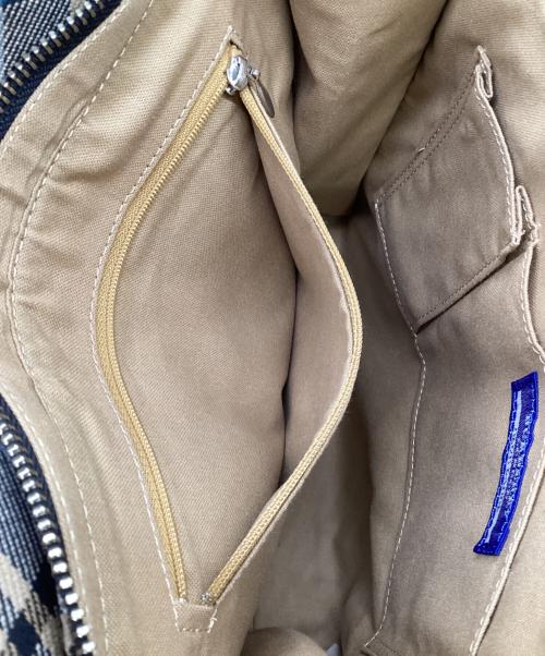 BURBERRY BLUE LABEL（バーバリー ブルー レーベル）BURBERRY BLUE LABEL (バーバリー ブルー レーベル) トートバッグ グレー×ベージュの古着・服飾アイテム