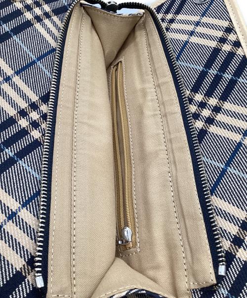 BURBERRY BLUE LABEL（バーバリー ブルー レーベル）BURBERRY BLUE LABEL (バーバリー ブルー レーベル) トートバッグ グレー×ベージュの古着・服飾アイテム
