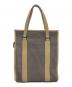 BURBERRY BLUE LABEL (バーバリー ブルー レーベル) トートバッグ グレー×ベージュ：8000円