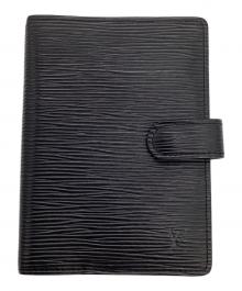 LOUIS VUITTON（ルイ ヴィトン）の古着「エピ アジェンダPM ノワール 手帳カバー」｜ブラック