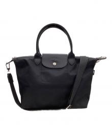 LONGCHAMP（ロンシャン）の古着「ル プリアージュ エナジー L トップハンドルバッグ」｜ブラック