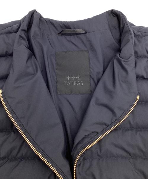 TATRAS（タトラス）TATRAS (タトラス) ノーカラーライトダウンジャケット ネイビー サイズ:3の古着・服飾アイテム