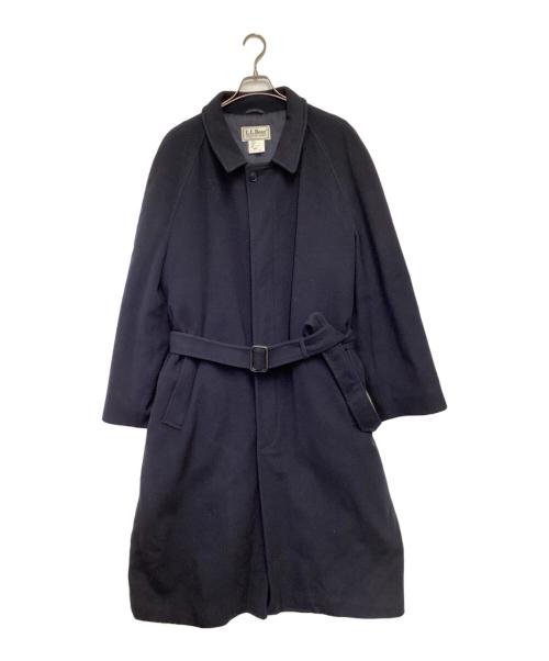L.L.Bean（エルエルビーン）L.L.Bean (エルエルビーン) ウール メルトン ステンカラーコート ネイビー サイズ:LARGEの古着・服飾アイテム