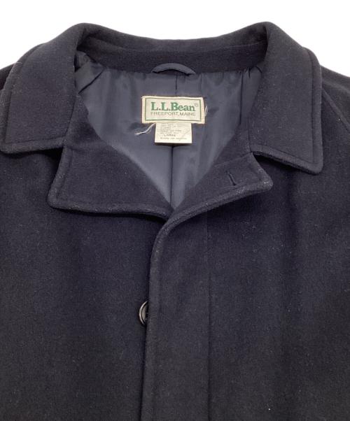 L.L.Bean（エルエルビーン）L.L.Bean (エルエルビーン) ウール メルトン ステンカラーコート ネイビー サイズ:LARGEの古着・服飾アイテム