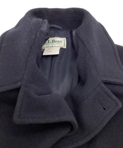 L.L.Bean（エルエルビーン）L.L.Bean (エルエルビーン) ウール メルトン ステンカラーコート ネイビー サイズ:LARGEの古着・服飾アイテム