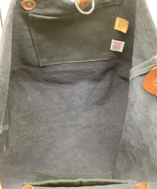 JOSHU+VELA（ジョシュ+ベラ）JOSHU+VELA (ジョシュ+ベラ) 2WAYバッグ ネイビー×ブラウンの古着・服飾アイテム