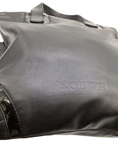 LOEWE（ロエベ）LOEWE (ロエベ) ナッパレザー トートバッグ ブラックの古着・服飾アイテム