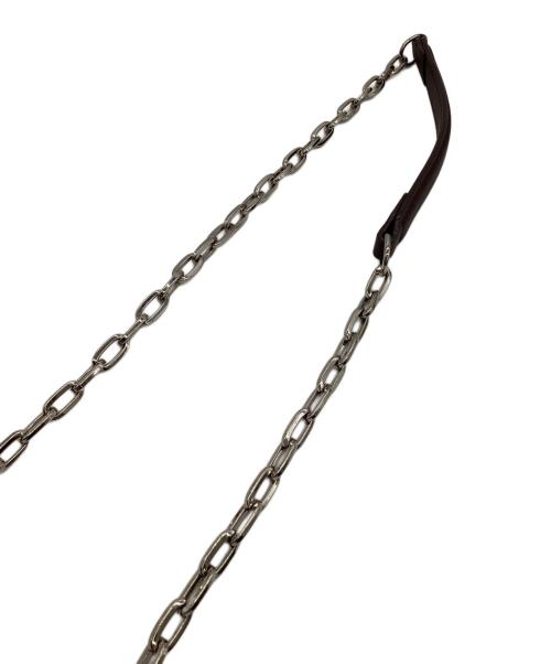 Vivienne Westwood（ヴィヴィアンウエストウッド）Vivienne Westwood (ヴィヴィアンウエストウッド) チェーンショルダーバッグ グレー×ブラウンの古着・服飾アイテム