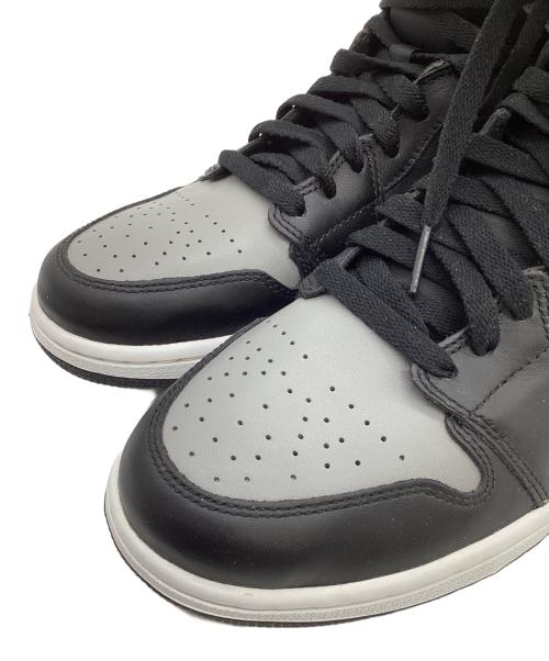 NIKE（ナイキ）NIKE (ナイキ) AIR JORDAN 1 RETRO HIGH OG（エア ジョーダン 1 レトロ ハイ オージー） ブラック×グレー サイズ:US8.5の古着・服飾アイテム