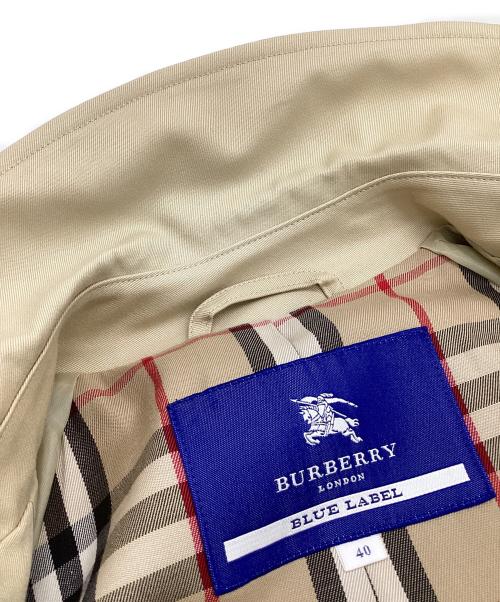 BURBERRY BLUE LABEL（バーバリー ブルー レーベル）BURBERRY BLUE LABEL (バーバリー ブルー レーベル) ステンカラーコート ベージュ サイズ:40の古着・服飾アイテム