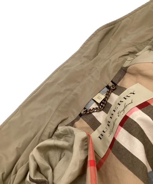 BURBERRY（バーバリー）BURBERRY (バーバリー) TRINGFORD（トリングフォード）ステンカラーコート ベージュ サイズ:UK6の古着・服飾アイテム