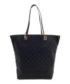 GUCCIグッチ）の古着「GGキャンバス トートバッグ」｜ブラック