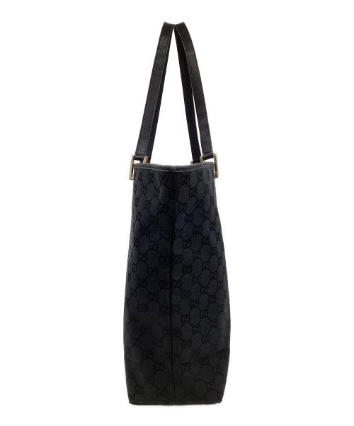 GUCCI（グッチ）GUCCI (グッチ) GGキャンバス トートバッグ ブラックの古着・服飾アイテム