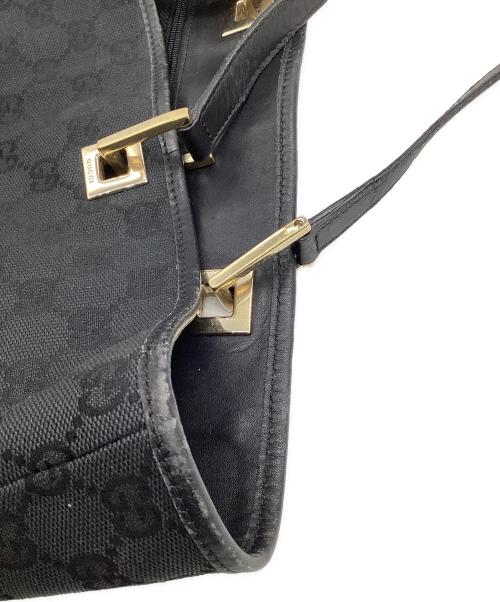 GUCCI（グッチ）GUCCI (グッチ) GGキャンバス トートバッグ ブラックの古着・服飾アイテム